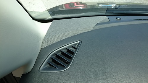 マツダCX-5スピーカーグリル加工後サランネット追加