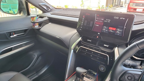 トヨタハリアー(80系)JBL付車での音質向上スピーカー交換後のオーディオ全景