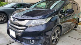 純正マルチビューカメラ他を流用し、市販ナビを取り付けした、ホンダオデッセイ(RC1型)