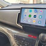 純正メーカーオプションナビが破損して、マルチビューカメラ他を流用と市販フローティングナビ取付を実施後の、ホンダオデッセイ(RC1型)オーディオ全景