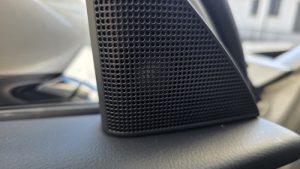 オーディオ音質向上目的のスピーカー交換を実施後の、マツダCX-60(KH型)標準オーディオ車ドアツィーター部