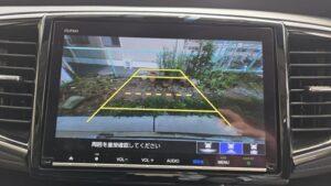 ディーラーオプションナビから市販ディスプレイオーディオへ付け替え前の、ホンダオデッセイハイブリッド(RC4)バックカメラ画像