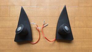 ルノートゥインゴGT用オーディオ音質向上スピーカー取付コンプリートキットツィーター部