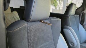 オーディオ音質向上目的のフロント、リアスピーカー交換と低音増強サブウーハー追加と音質向上プロセッサー内蔵アンプ追加を実施後の、トヨタ30系アルファードJBL付車プロセッサー内蔵アンプ自動調整用マイク