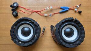 フォルクスワーゲンゴルフ8.5R用オーディオ音質向上スピーカー取付コンプリートキット