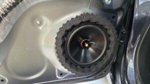 オーディオ音質向上目的のスピーカー交換を実施後の、ホンダN-ONE(JG3型)ドアスピーカー